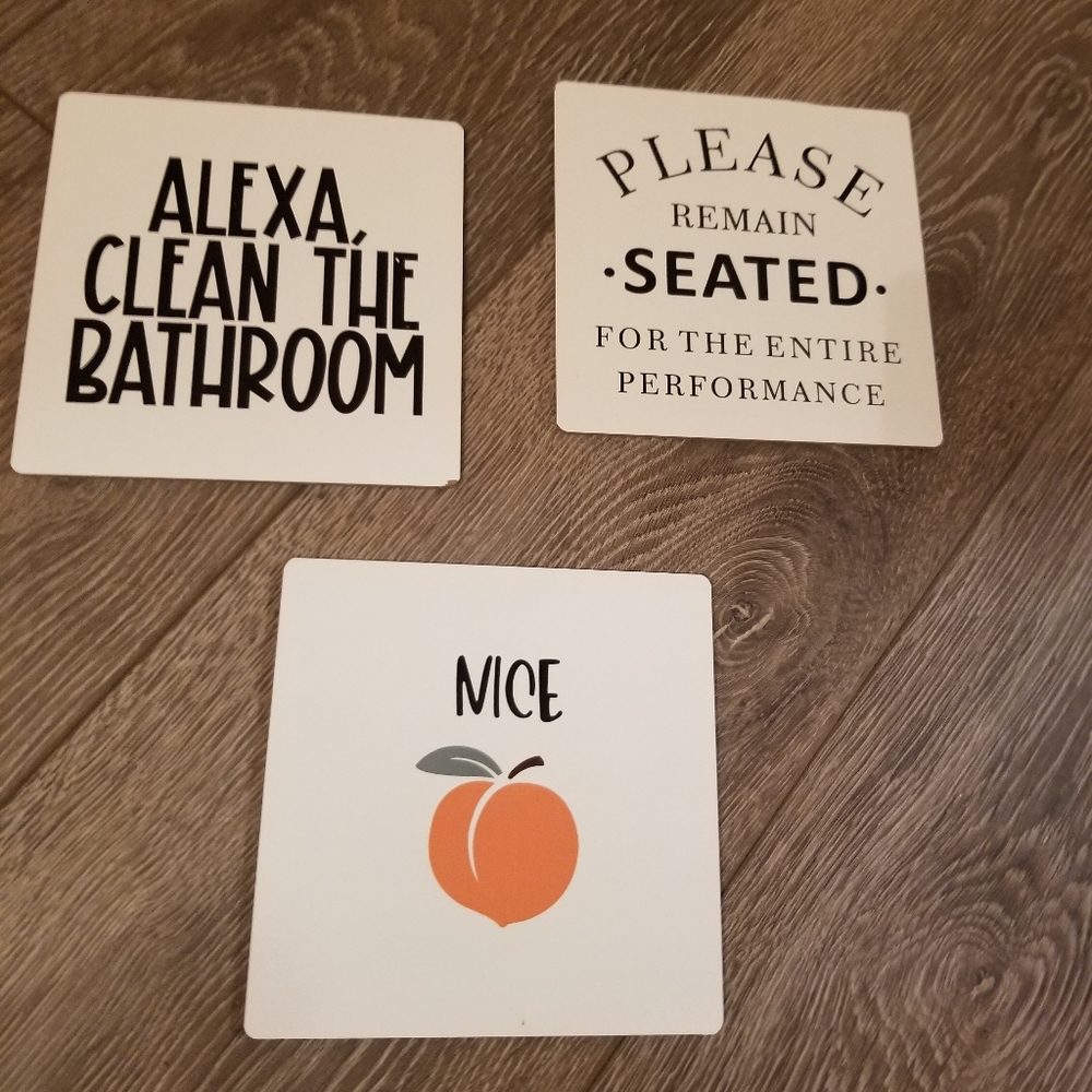 Brand New bathroom decor wall art